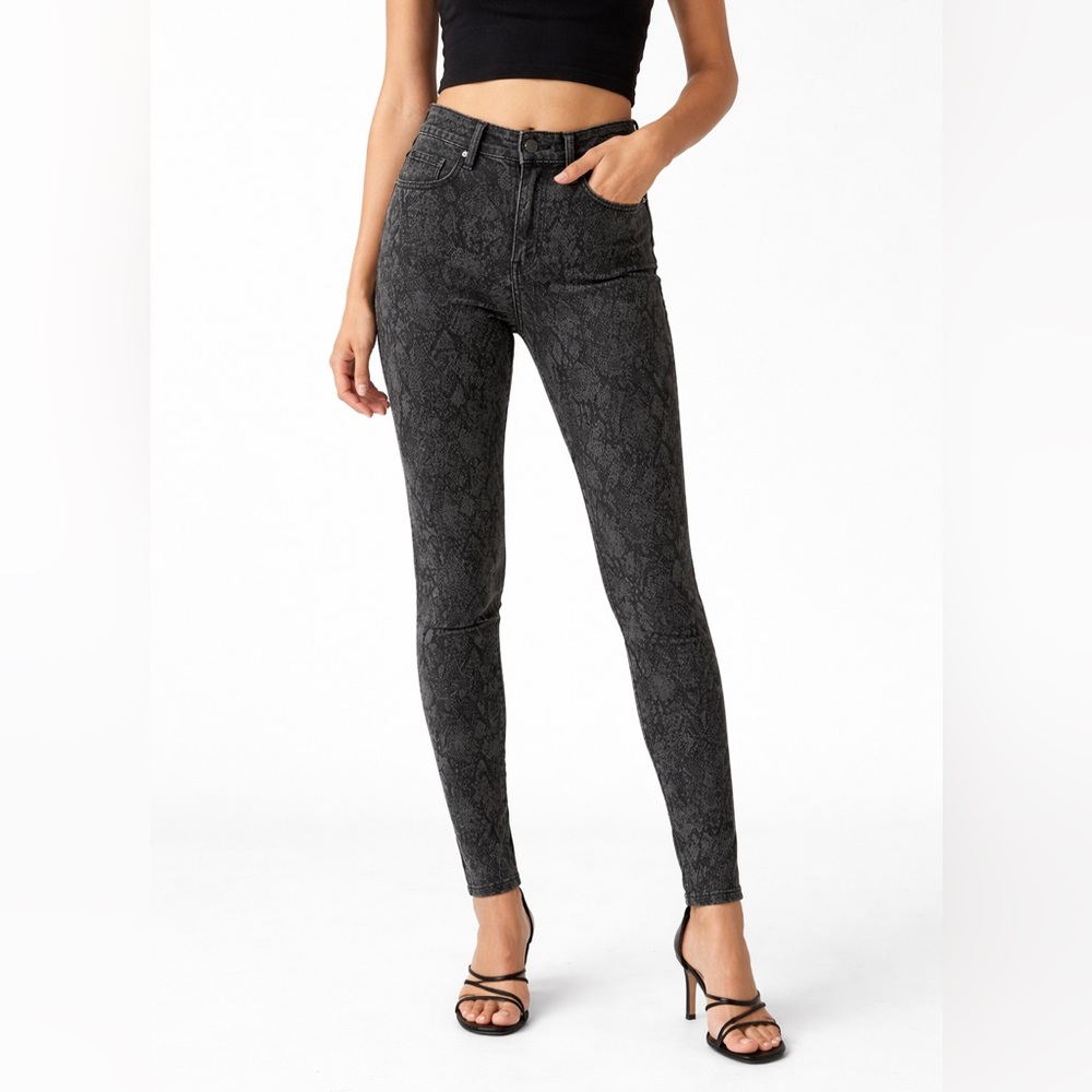 FRAME Tonal Leopard Print Jeans – Size 25